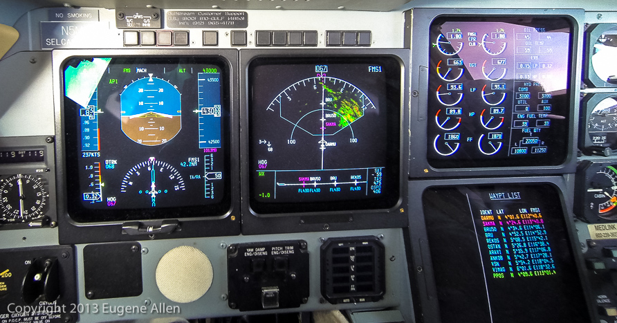 Mach .83 at 43000'. Only in a Gulfstream