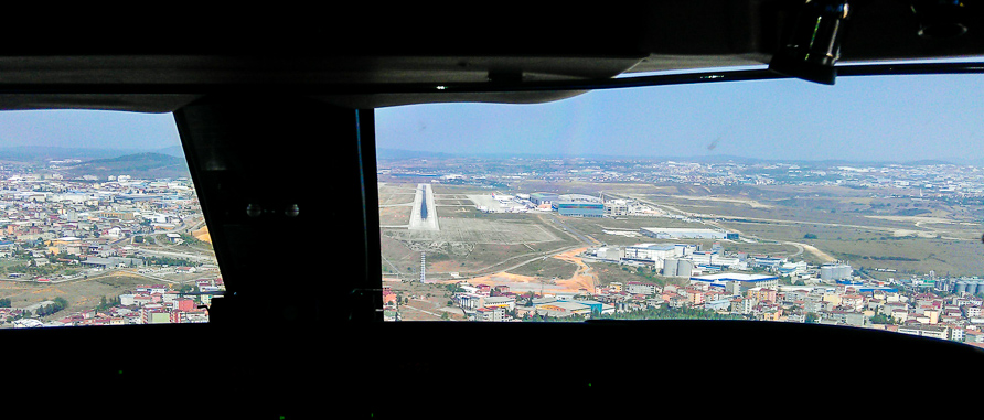 Landing at Istanbul Sabihi Gocken International Airport