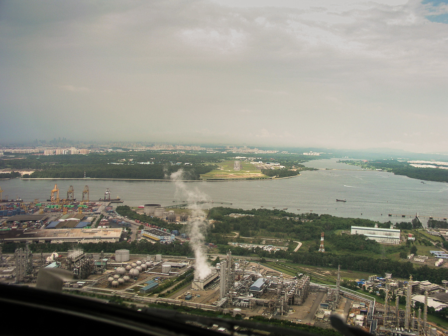 Landing Seletar Airport Near Singaport