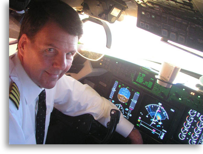 Image of Gene Allen. Gulfstream IV contract pilot.